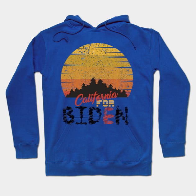 California for Biden Harris 2020  Ventage Hoodie by Top Art